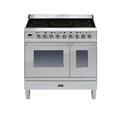 ILVE PDWI90E3 Roma Induction Freestanding Range Cooker Stainless Steel ILVE PDWI90E3 Roma Induction Freestanding Range Cooker Stainless Steel